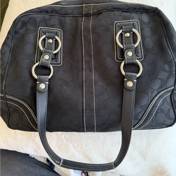 LARGE VINTAGE Y2K COACH TOTE - Picture 2 of 12